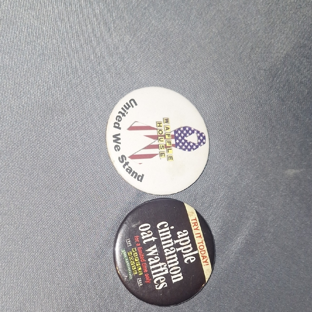 Friday Night Waffles Kids Pin Set - White and Black